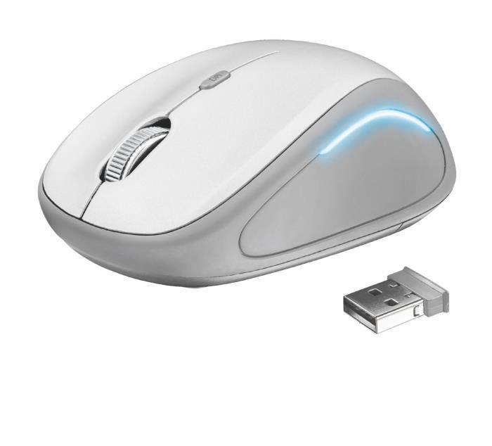 TRUST Mouse wireless Trust Yvi bianco